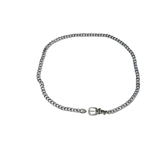 Women Metal Belt Cuban Link Chain Jeans Dress Waist Chain Punk Body - Picture 7 of 10